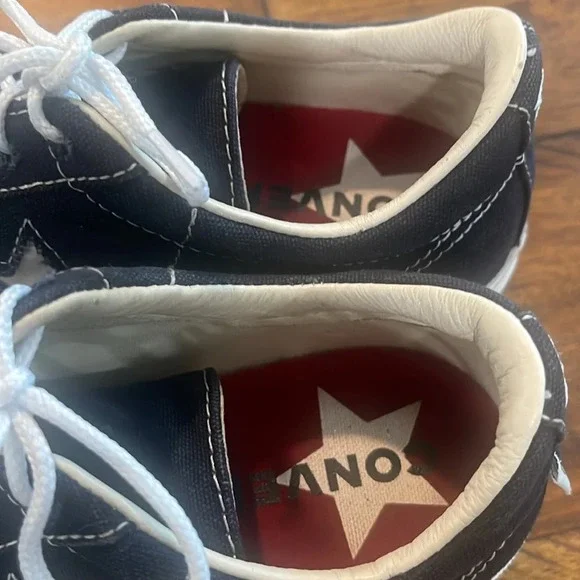 RARE Converse One Star Platform Ox sneakers 564031C black red bottom soles 5.5 - Picture 10 of 17